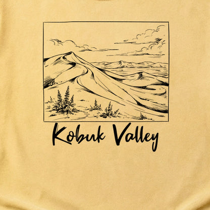 Kobuk Valley Line Drawing Cotton T-Shirt