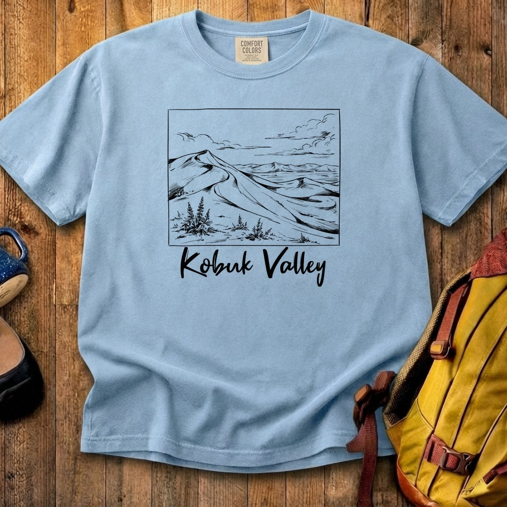 Kobuk Valley Line Drawing Cotton T-Shirt