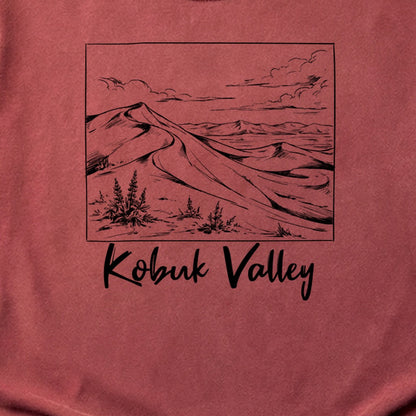 Kobuk Valley Line Drawing Cotton T-Shirt