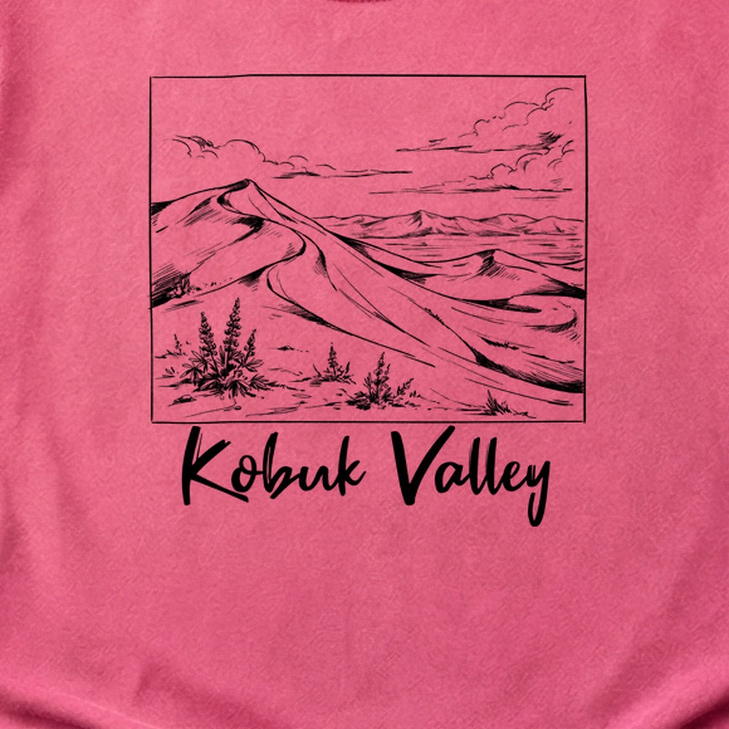 Kobuk Valley Line Drawing Cotton T-Shirt