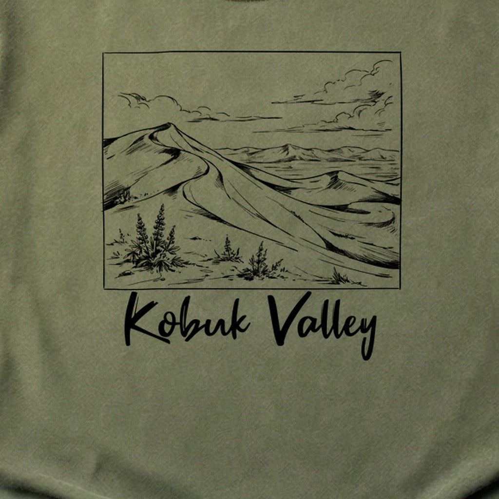 Kobuk Valley Line Drawing Cotton T-Shirt