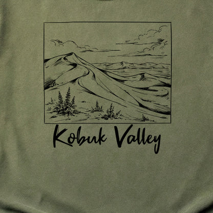 Kobuk Valley Line Drawing Cotton T-Shirt