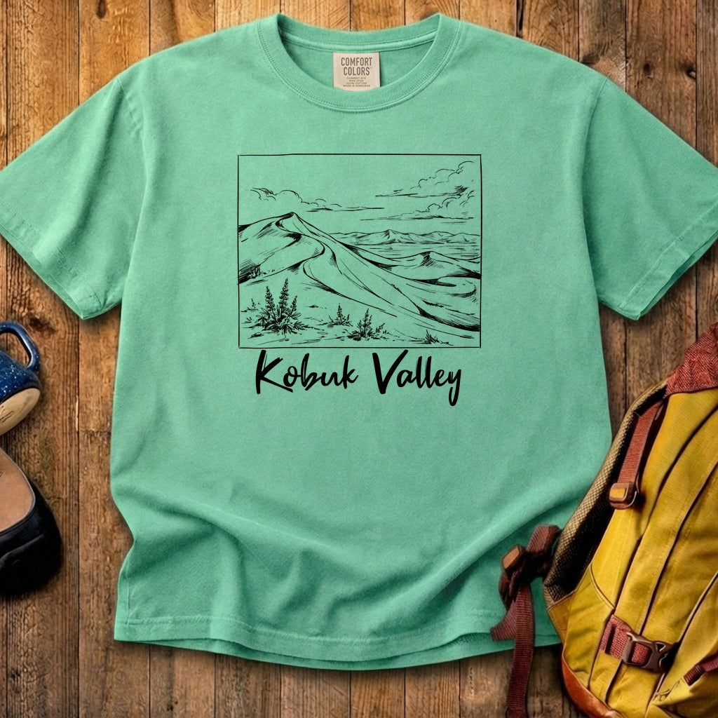 Kobuk Valley Line Drawing Cotton T-Shirt