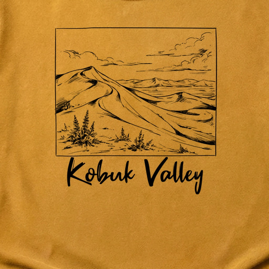 Kobuk Valley Line Drawing Cotton T-Shirt