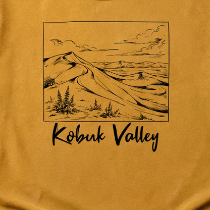 Kobuk Valley Line Drawing Cotton T-Shirt