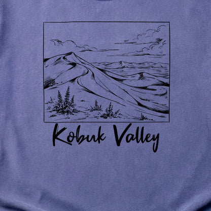 Kobuk Valley Line Drawing Cotton T-Shirt