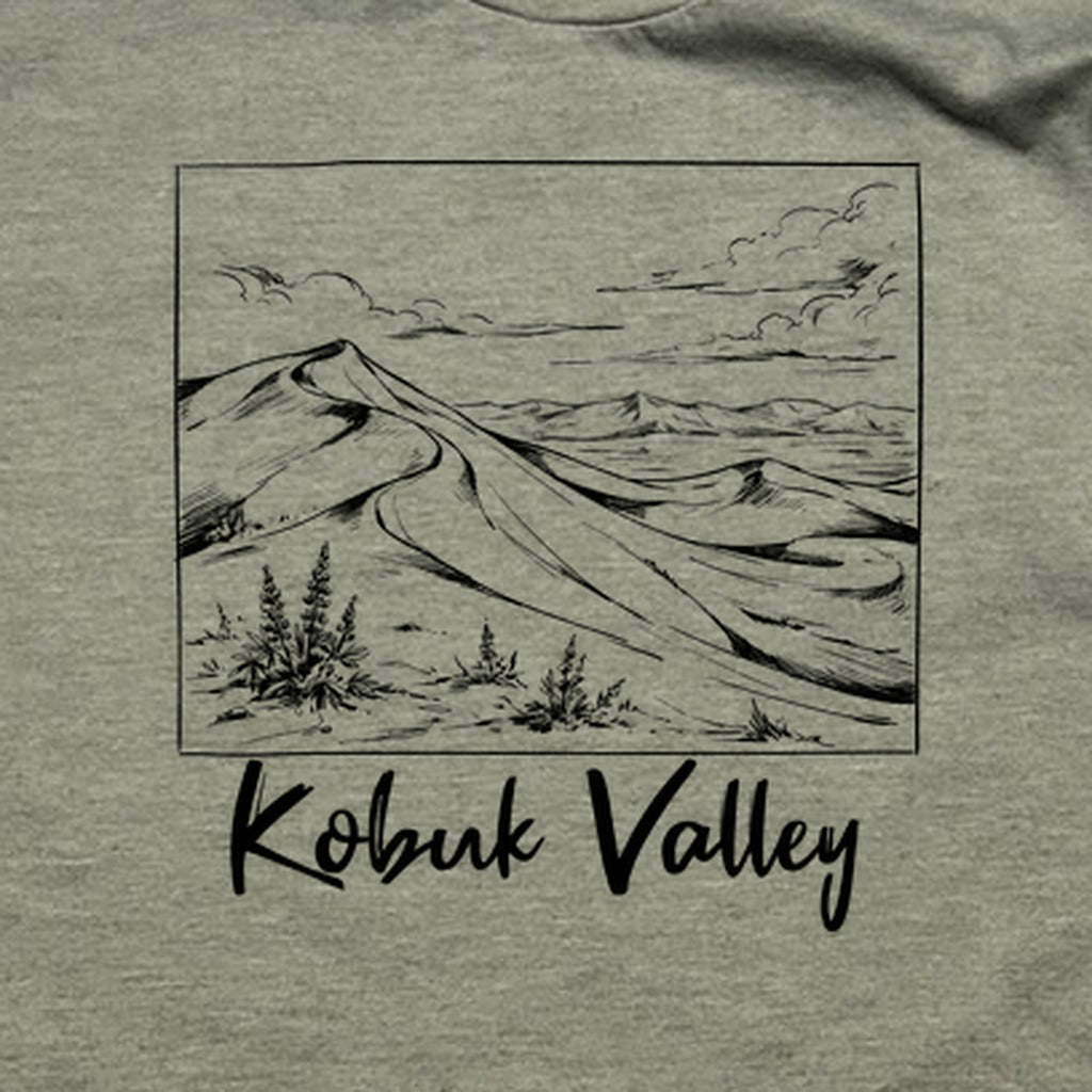 Kobuk Valley Line Drawing T-Shirt