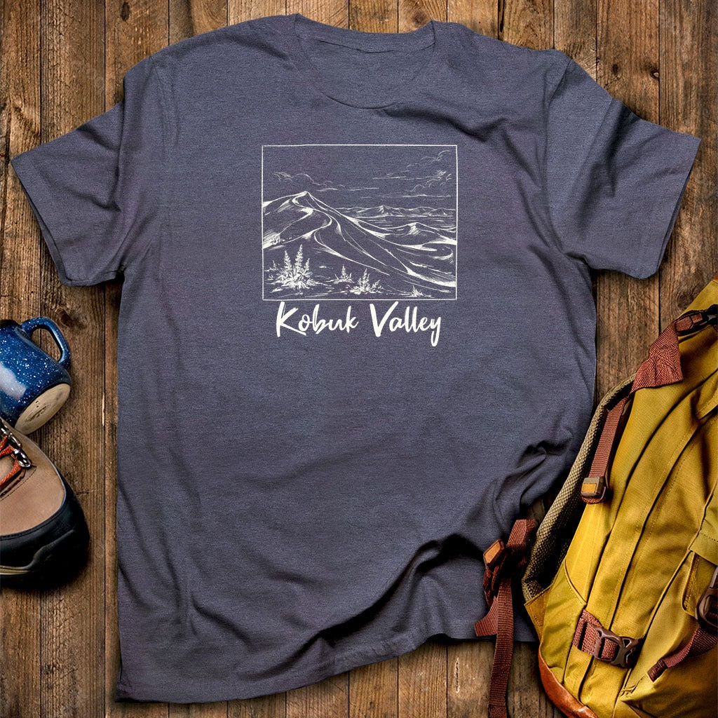 Kobuk Valley Line Drawing T-Shirt