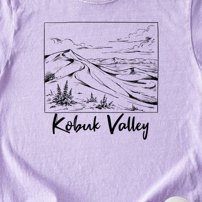 Kobuk Valley Line Drawing Kids Cotton T-Shirt