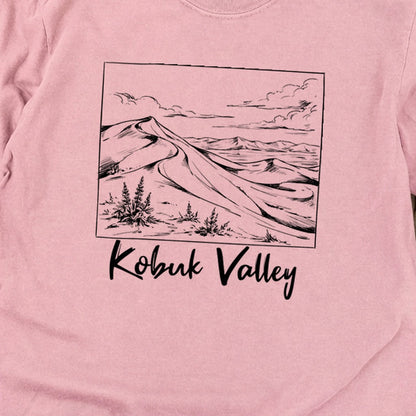 Kobuk Valley Line Drawing Premium Long Sleeve