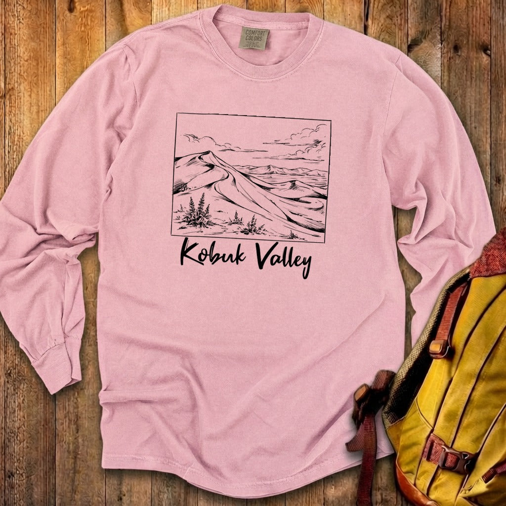 Kobuk Valley Line Drawing Premium Long Sleeve