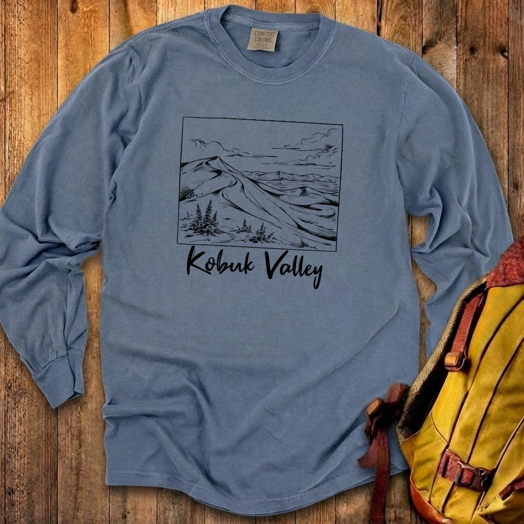 Kobuk Valley Line Drawing Premium Long Sleeve