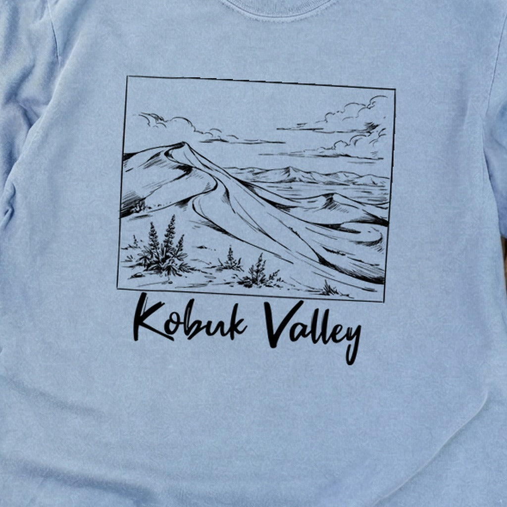 Kobuk Valley Line Drawing Premium Long Sleeve