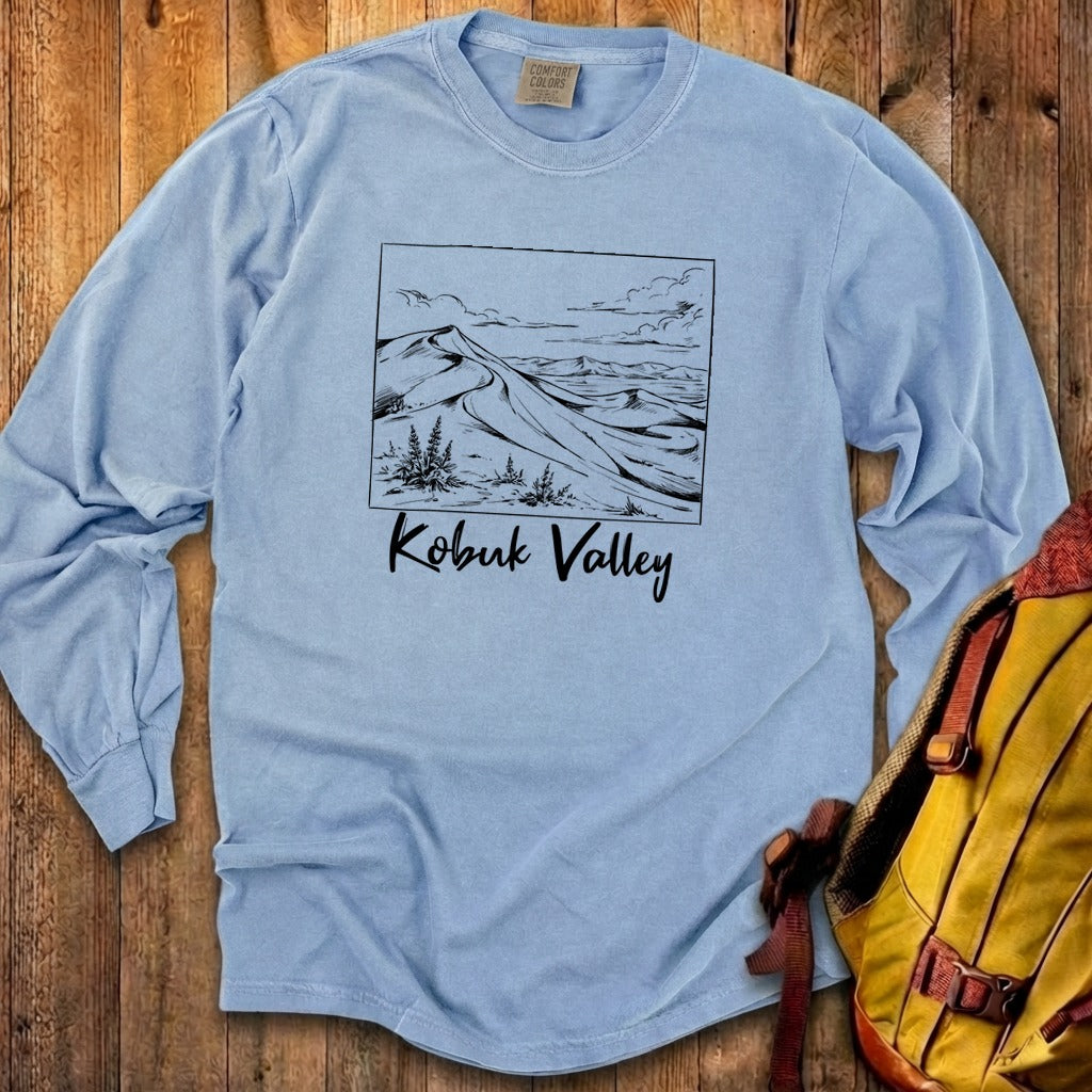 Kobuk Valley Line Drawing Premium Long Sleeve