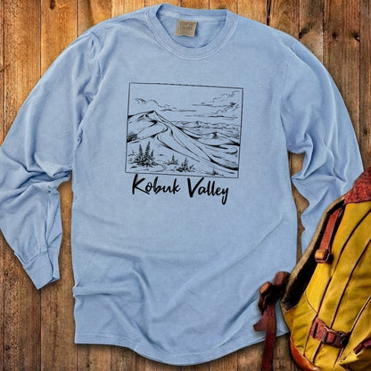 Kobuk Valley Line Drawing Premium Long Sleeve