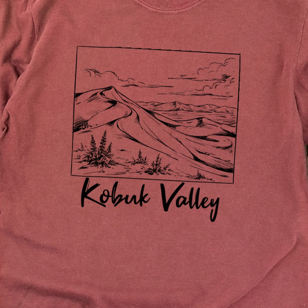 Kobuk Valley Line Drawing Premium Long Sleeve