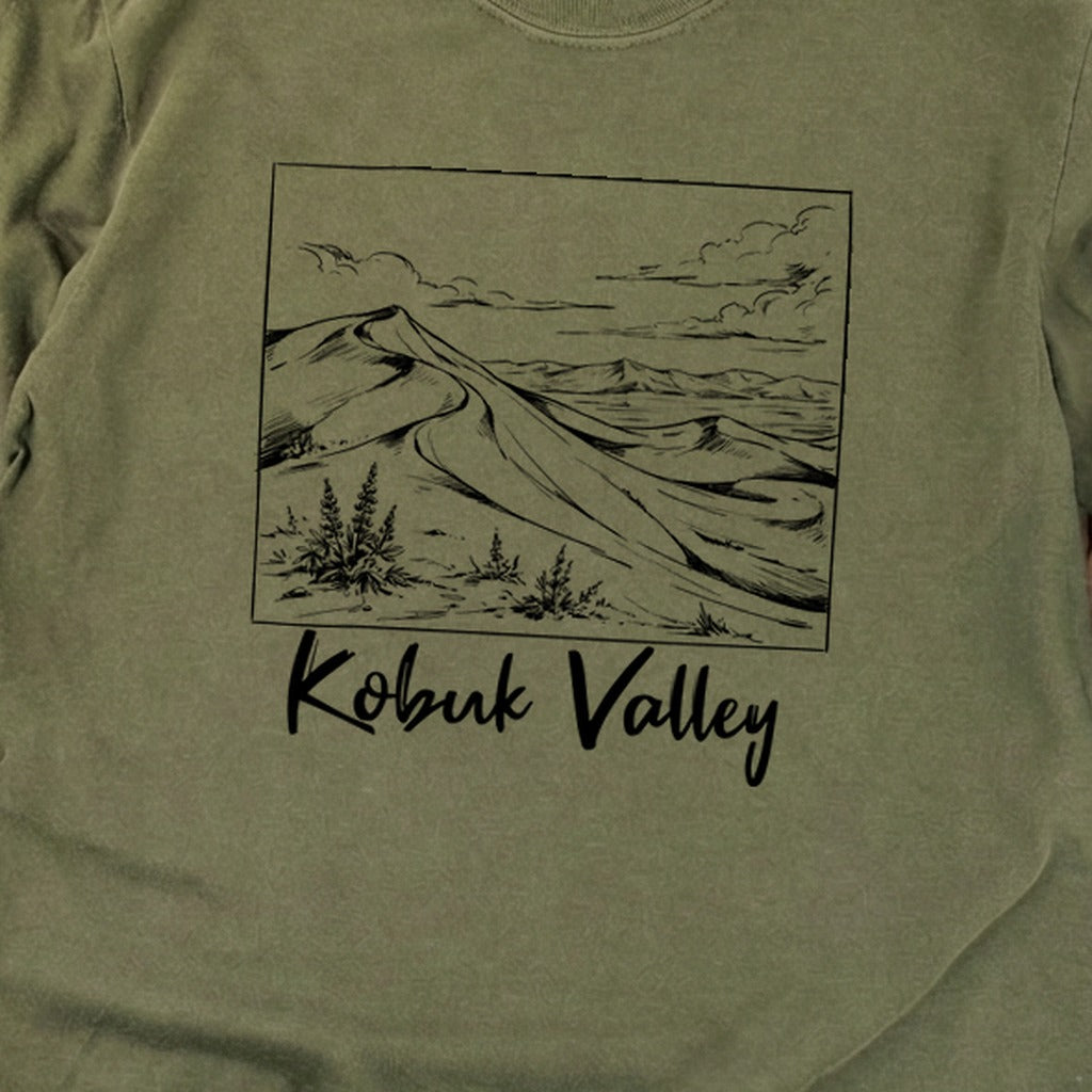 Kobuk Valley Line Drawing Premium Long Sleeve