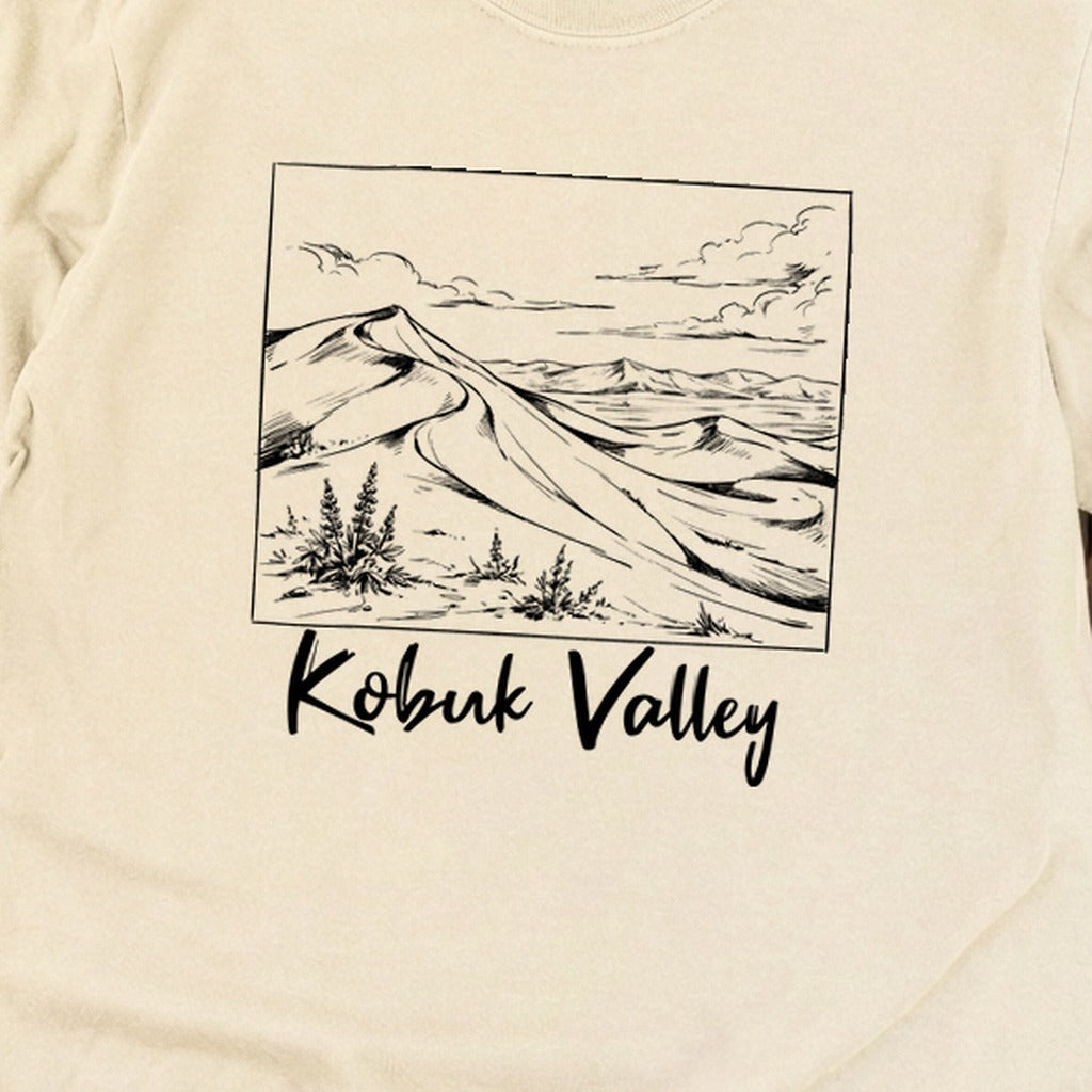 Kobuk Valley Line Drawing Premium Long Sleeve