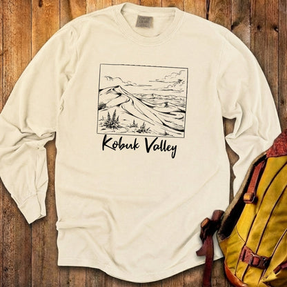 Kobuk Valley Line Drawing Premium Long Sleeve