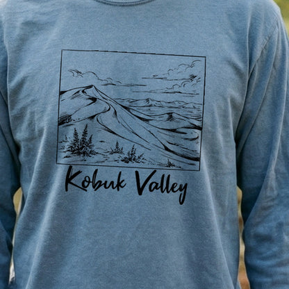 Kobuk Valley Line Drawing Premium Long Sleeve