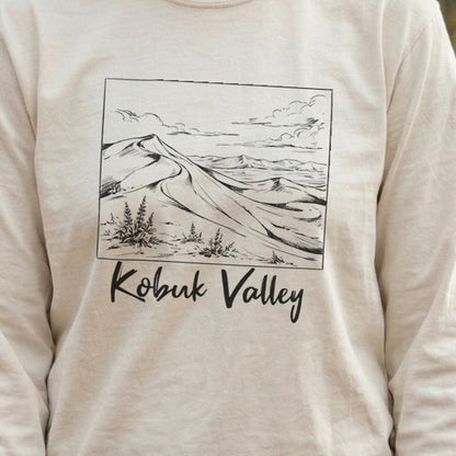 Kobuk Valley Line Drawing Premium Long Sleeve