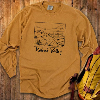 Kobuk Valley Line Drawing Premium Long Sleeve