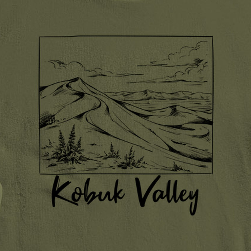 Kobuk Valley Line Drawing Crewneck Sweatshirt