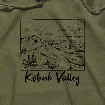 Kobuk Valley Line Drawing Hoodie