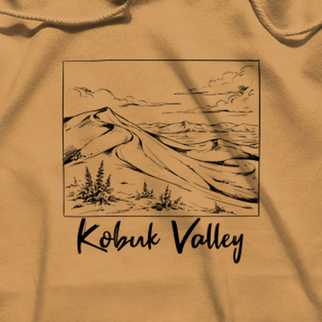 Kobuk Valley Line Drawing Hoodie