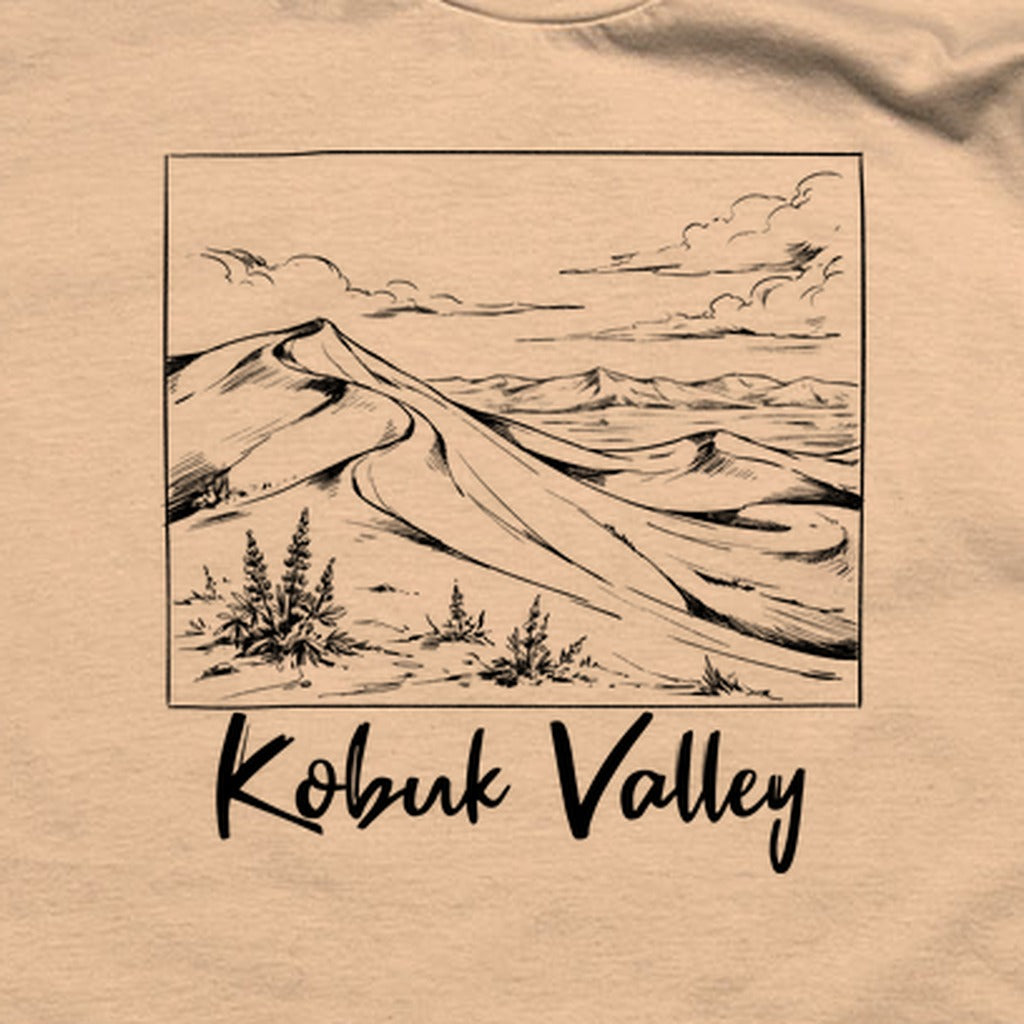 Kobuk Valley Line Drawing T-Shirt