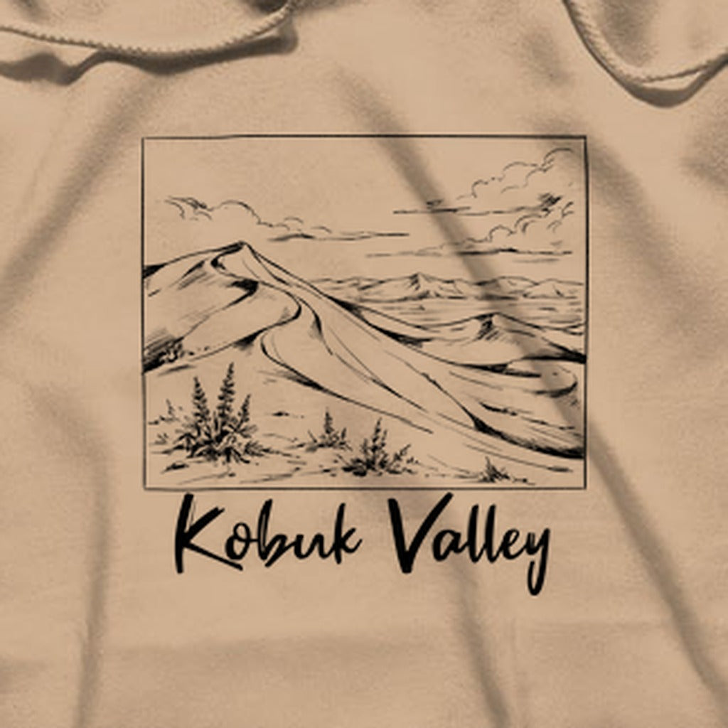 Kobuk Valley Line Drawing Hoodie