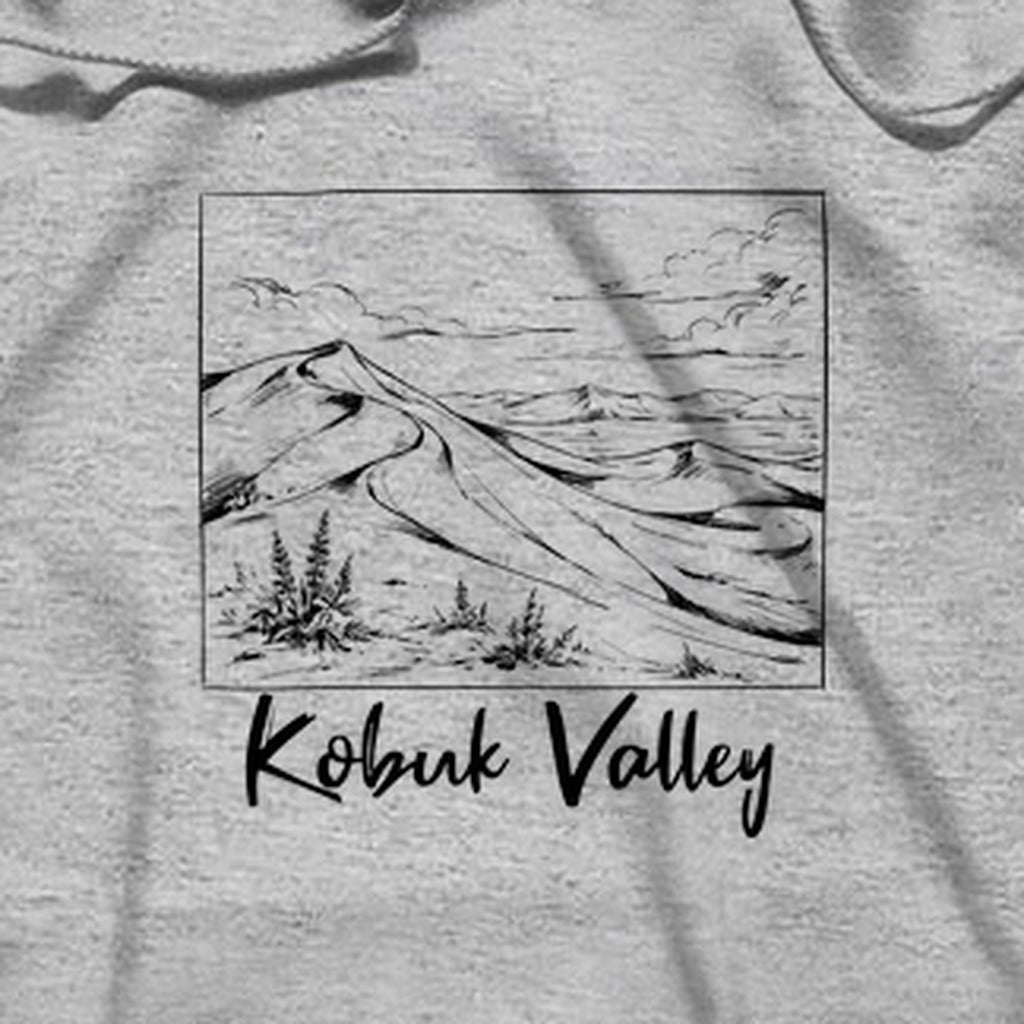 Kobuk Valley Line Drawing Hoodie