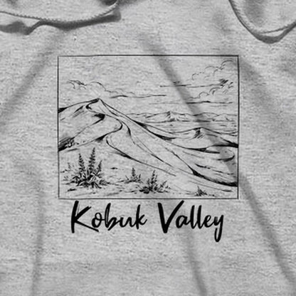 Kobuk Valley Line Drawing Hoodie