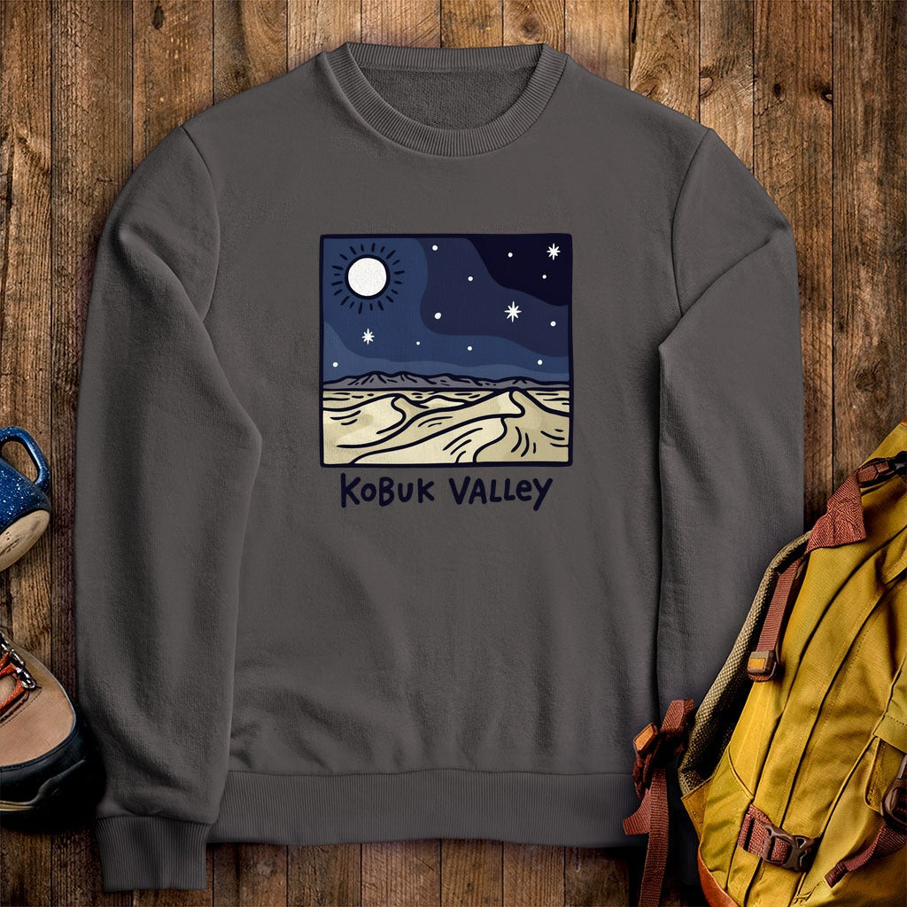 Kobuk Valley National Park at Night Crewneck Sweatshirt