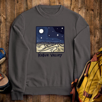 Kobuk Valley National Park at Night Crewneck Sweatshirt