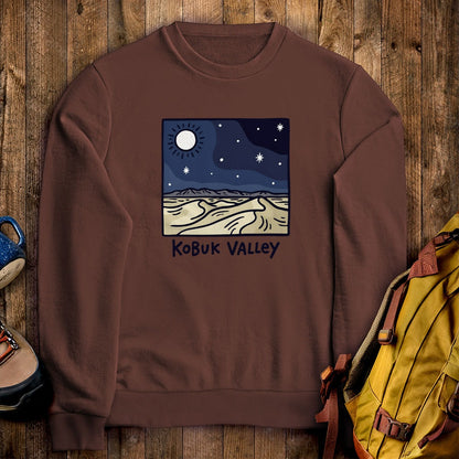 Kobuk Valley National Park at Night Crewneck Sweatshirt
