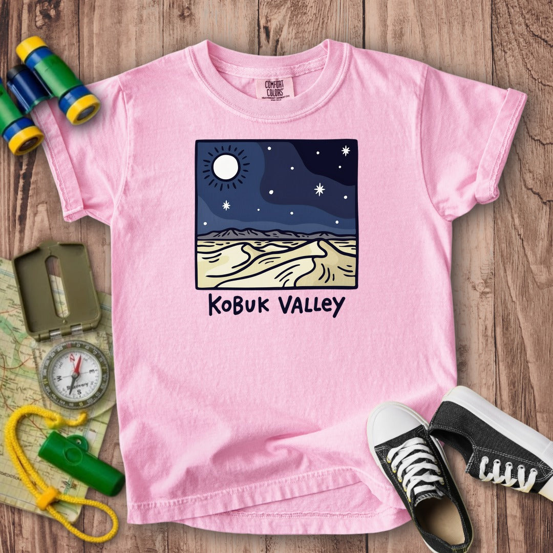 Kobuk Valley National Park at Night Kids Cotton T-Shirt