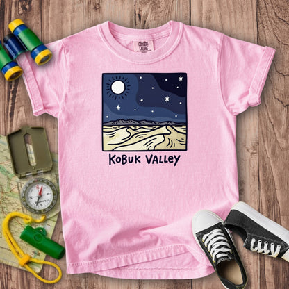 Kobuk Valley National Park at Night Kids Cotton T-Shirt