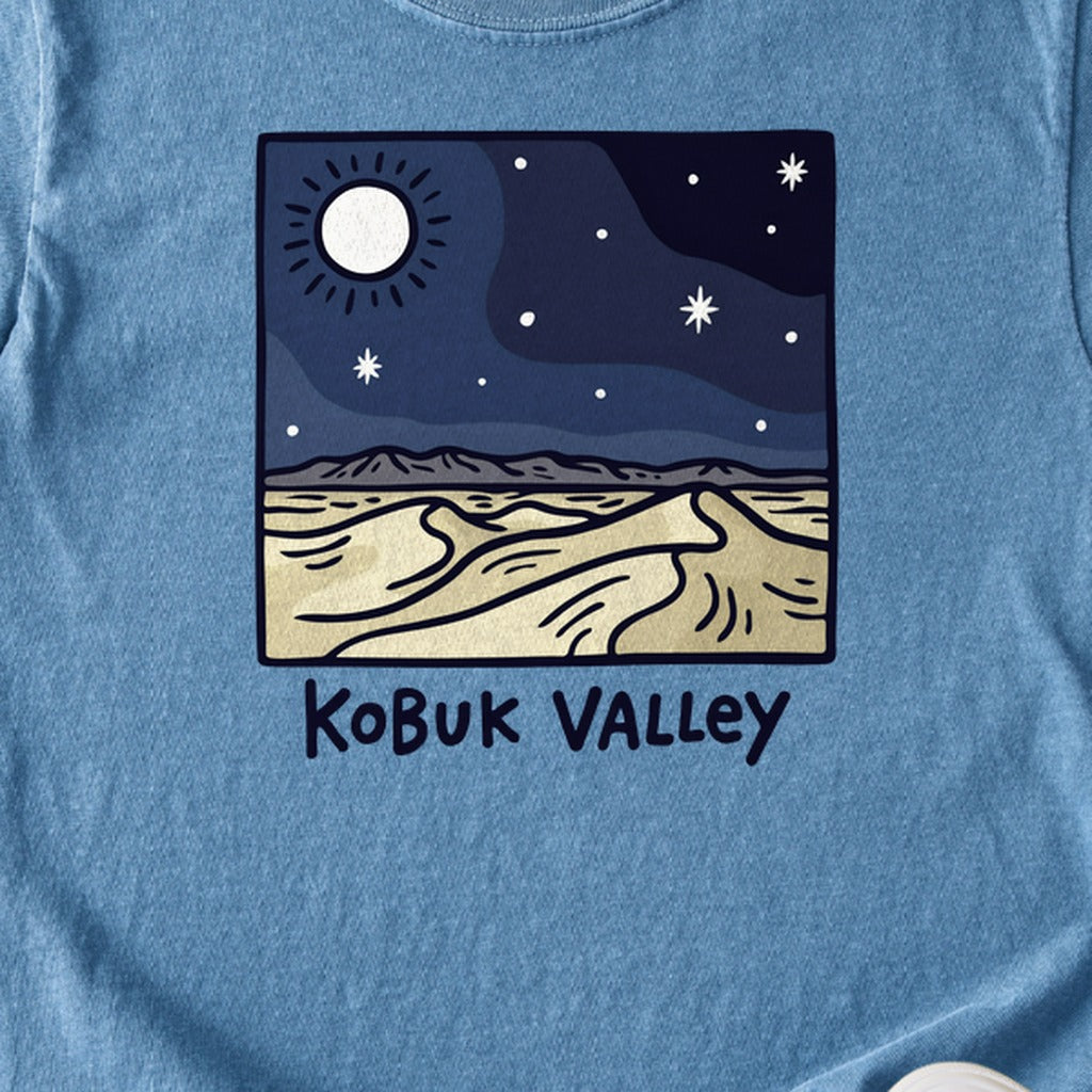 Kobuk Valley National Park at Night Kids Cotton T-Shirt