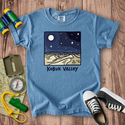 Kobuk Valley National Park at Night Kids Cotton T-Shirt