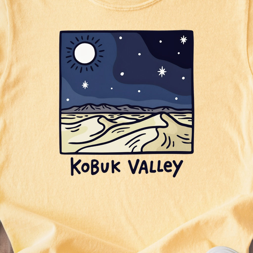 Kobuk Valley National Park at Night Kids Cotton T-Shirt