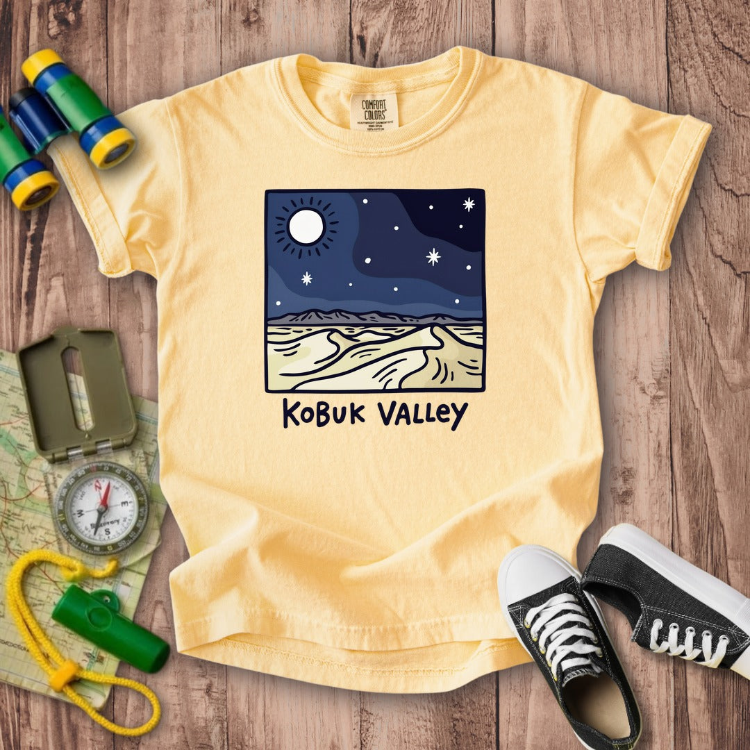 Kobuk Valley National Park at Night Kids Cotton T-Shirt