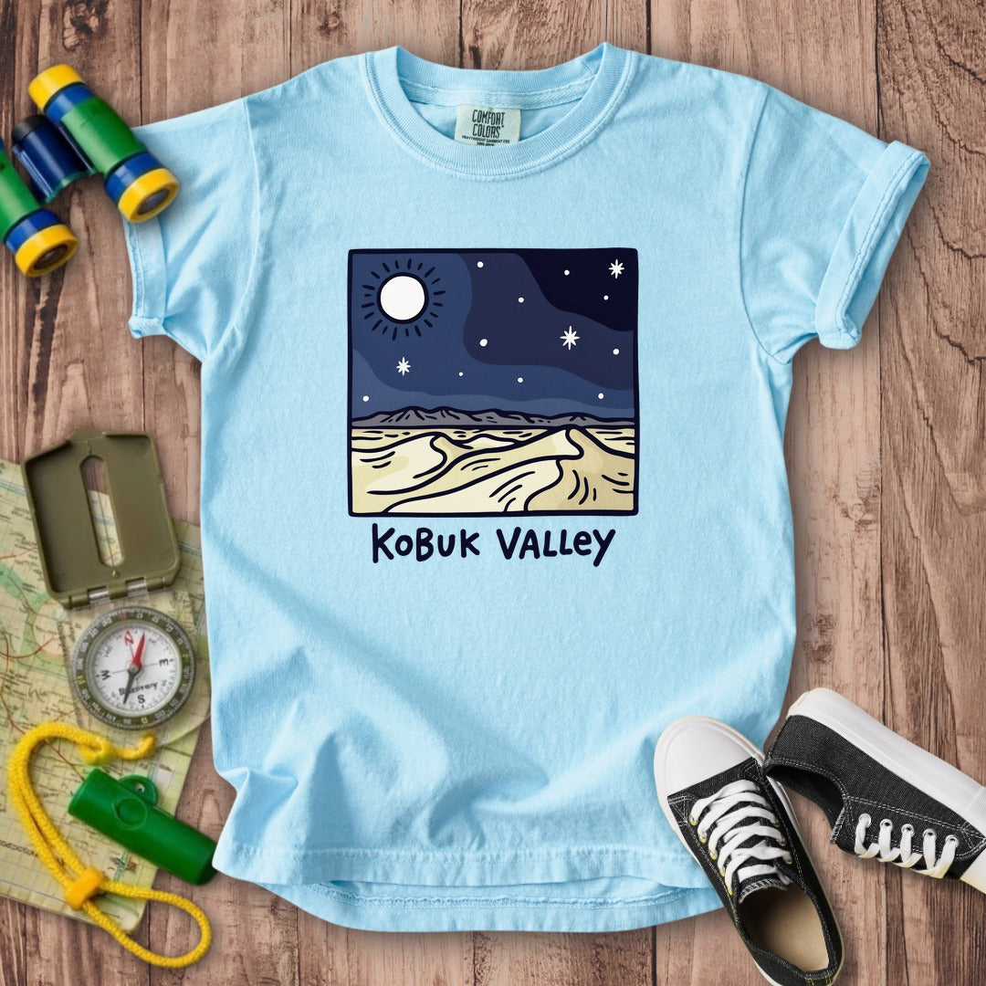 Kobuk Valley National Park at Night Kids Cotton T-Shirt