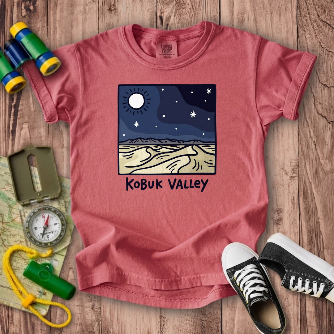 Kobuk Valley National Park at Night Kids Cotton T-Shirt