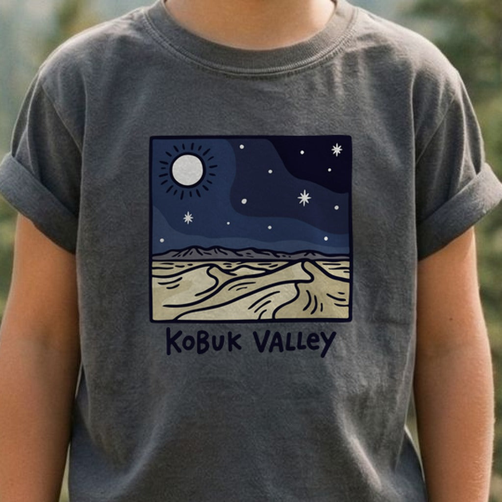 Kobuk Valley National Park at Night Kids Cotton T-Shirt