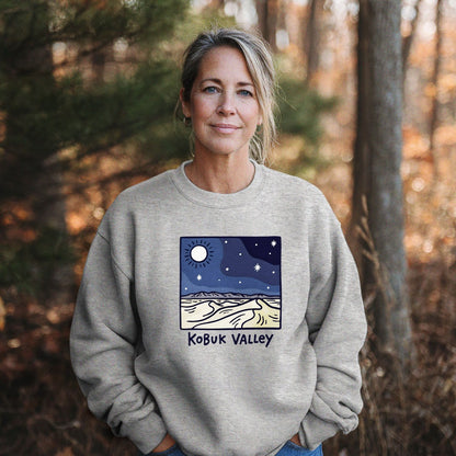 Kobuk Valley National Park at Night Crewneck Sweatshirt