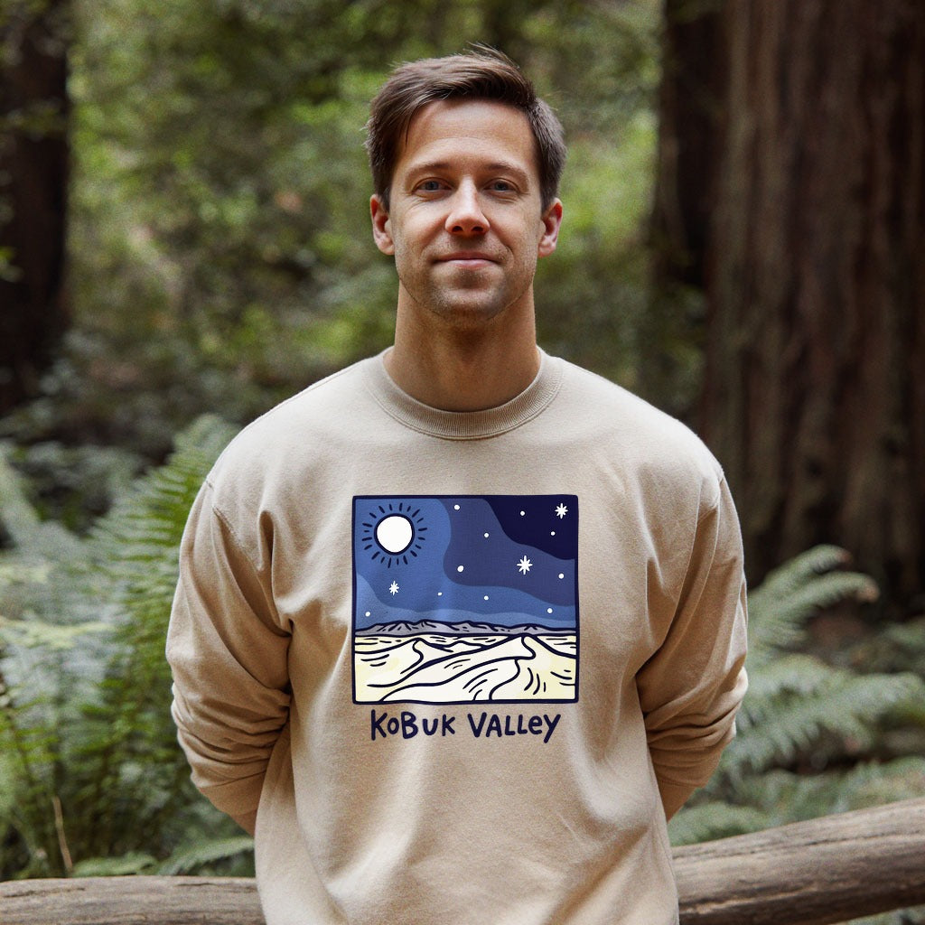 Kobuk Valley National Park at Night Crewneck Sweatshirt