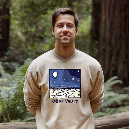 Kobuk Valley National Park at Night Crewneck Sweatshirt