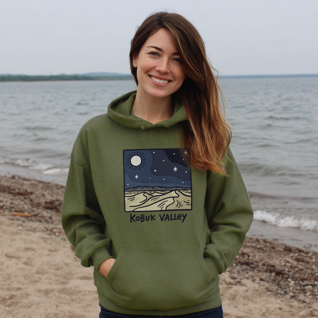 Kobuk Valley National Park at Night Hoodie