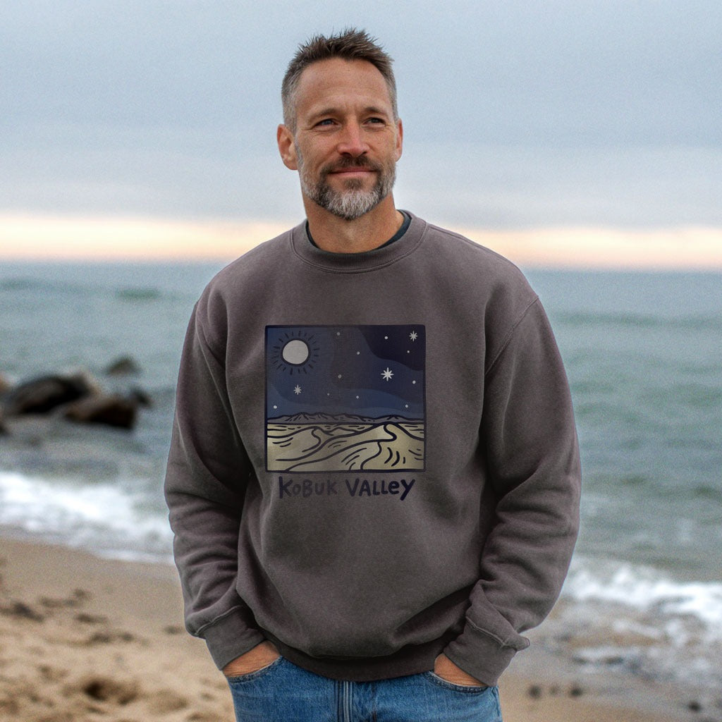 Kobuk Valley National Park at Night Crewneck Sweatshirt